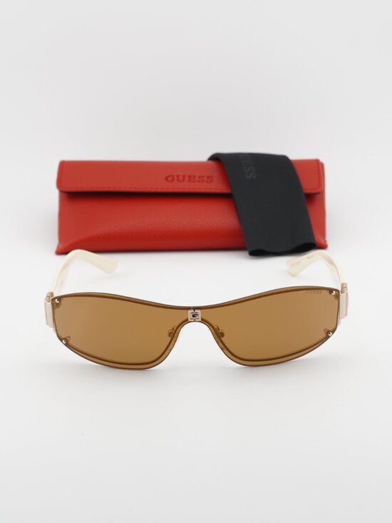 Guess GU00263 32G Shield Sunglasses - Gold / Brown main image 3